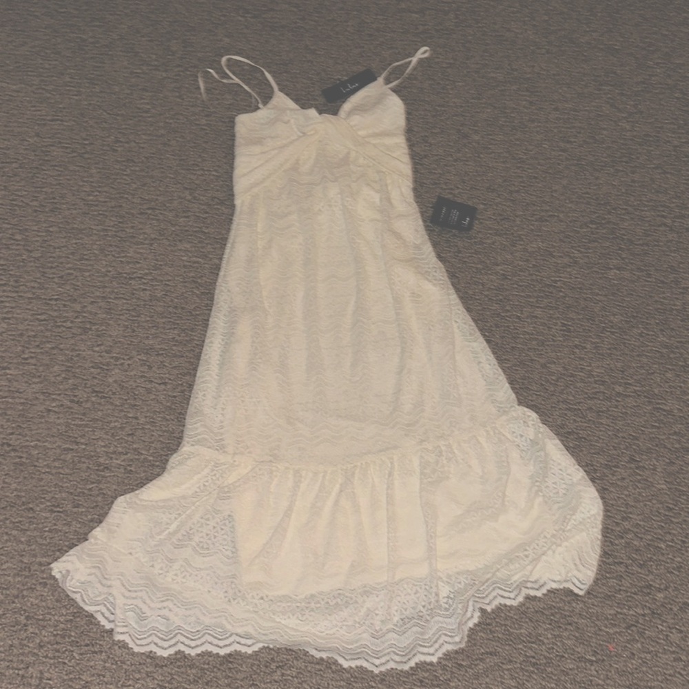 Cream lace dress